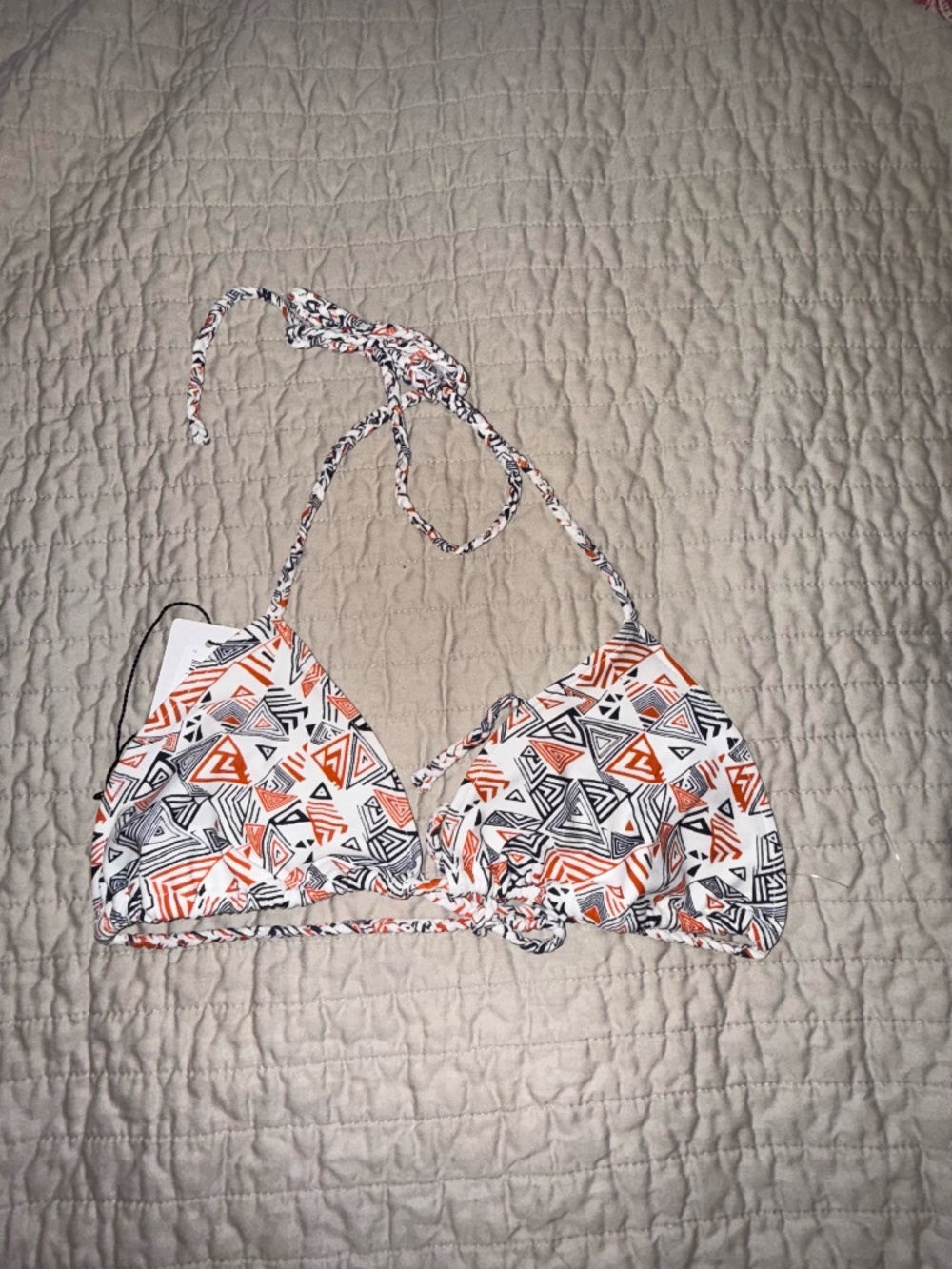 Rachel Pally Xs citrus maze palau swimsuit bikini top